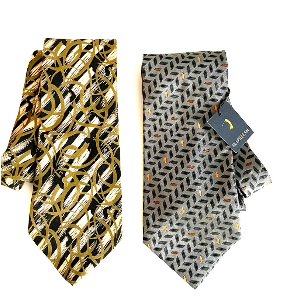 NWT Huberteam and N.  Gabrielli Bundle of 2 ties